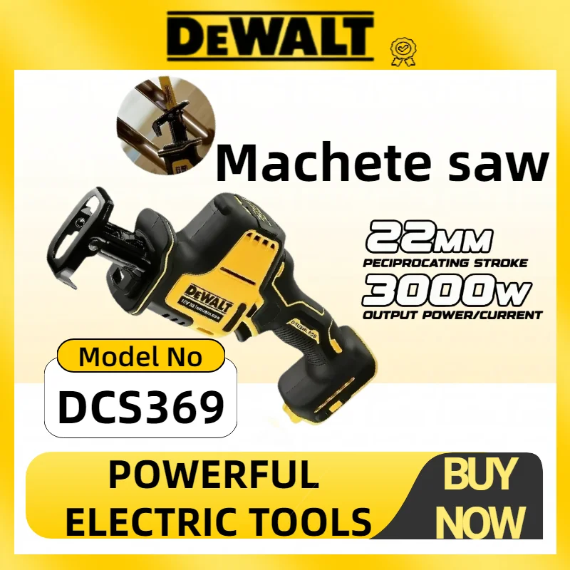 DEWALT MAX Cordless One‑Handed Reciprocating Saw High Power Multi‑Purpose Saw for Fast Cutting Wood Metal and Various Pipes