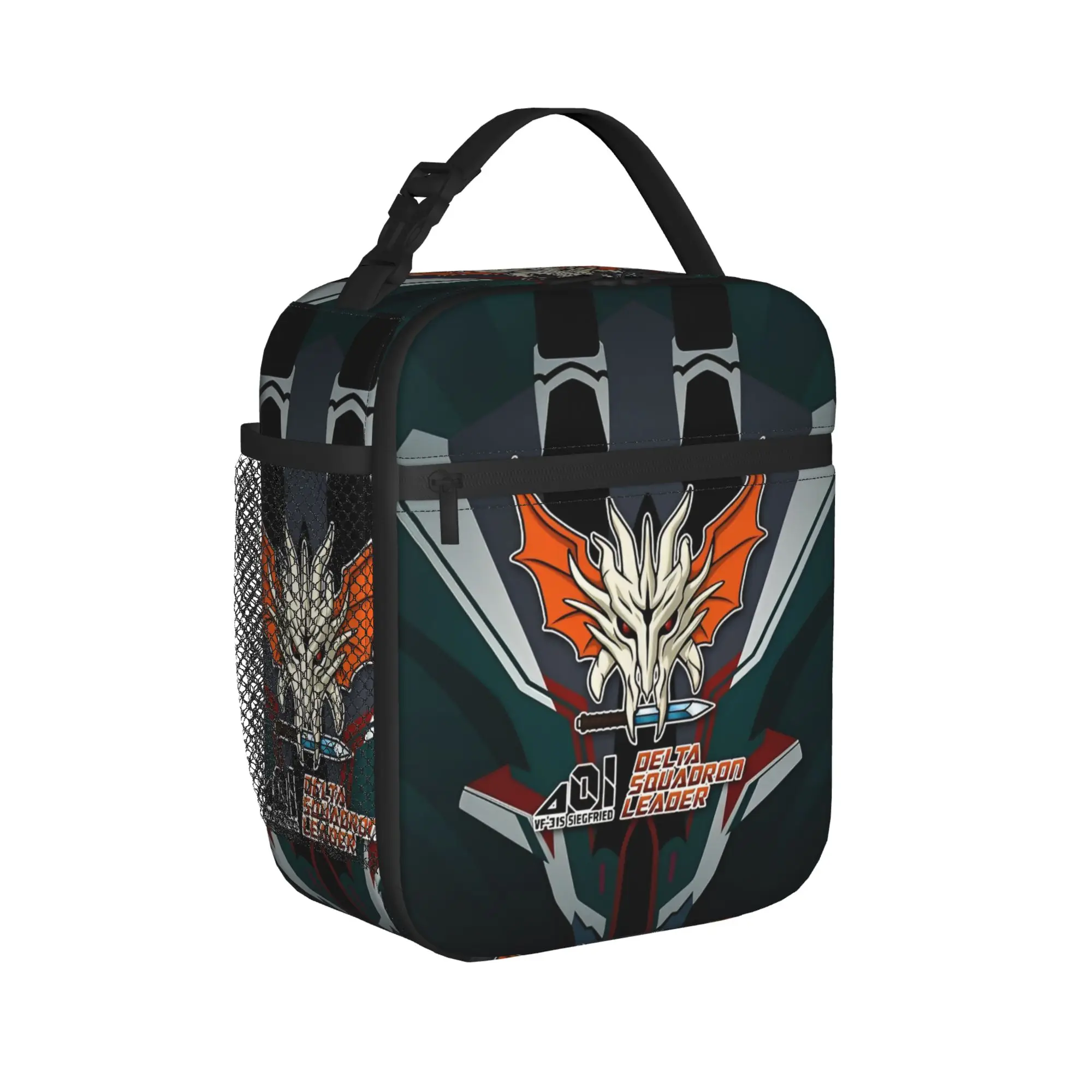 Macross Delta Leader Insulated Lunch Bags Thermal Bag Reusable,Lunch Container  Portable Lunch Box Tote Men Women College