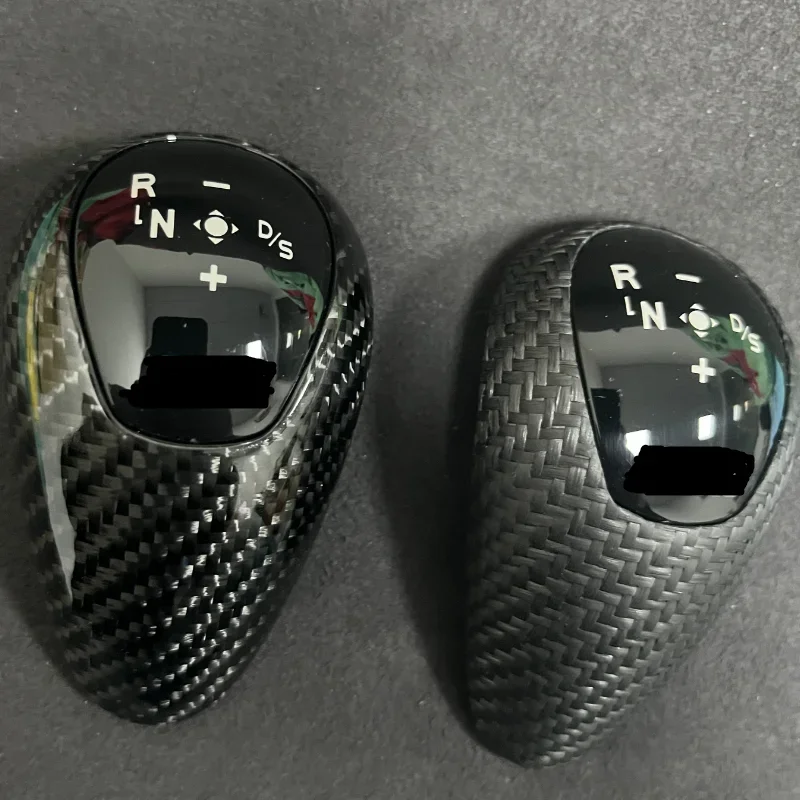 حقيقي ألياف الكربون والعتاد التحول المقبض غطاء بديل لسيارات BMW M2 M3 M4 M5 M6 F87 F80 F82 F83 F10 F12 F13 F06 #3