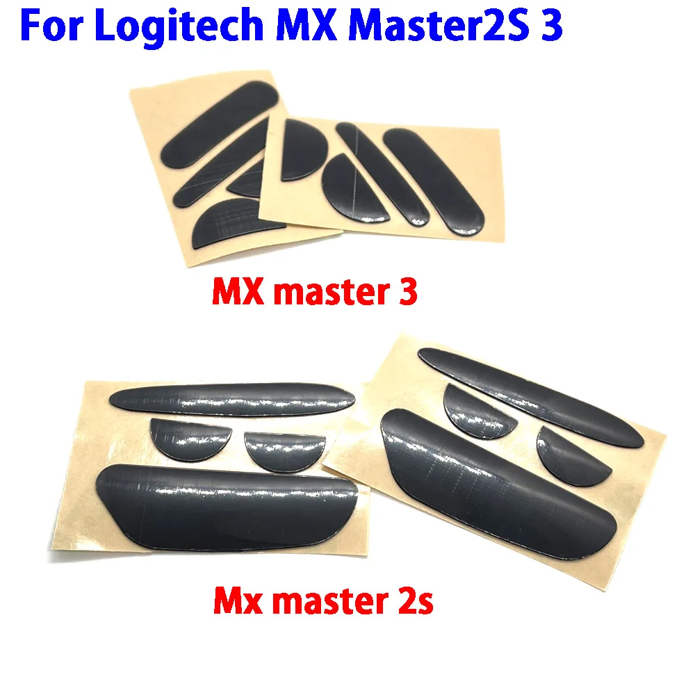 Hot sale 1set Mouse Feet Skates Pads For Logitech Mx master 2s 3 Wired wireless Mouse White Black Anti skid sticker Connector