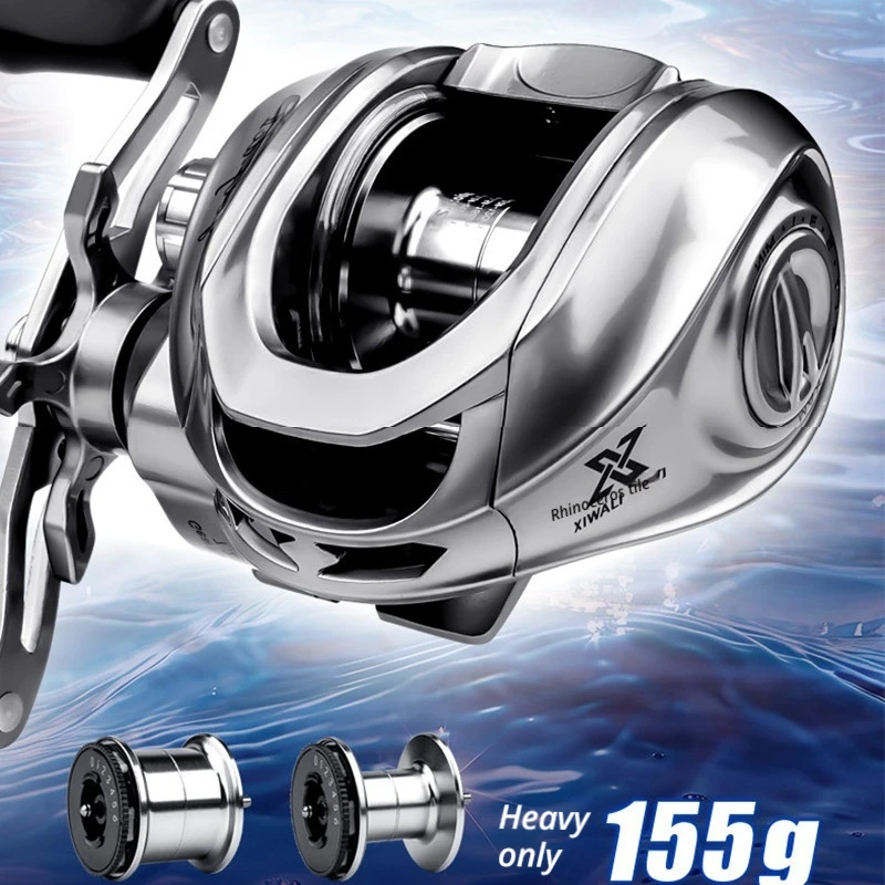 Xiwali Golf 2nd DC Generation Baitcasting Reel Long Casting Anti Backlash Dual Brake Hard Aluminum Gear Lightweight Metal Spool