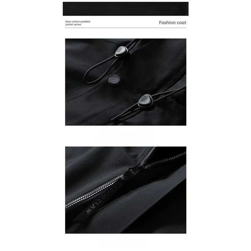Leichte Herren-Kapuzenjacken Herbst Casual Streetwear Mode Multi-Taschen Arbeitsjacken Outdoor Wasserdichte Windjacke – Detail 15