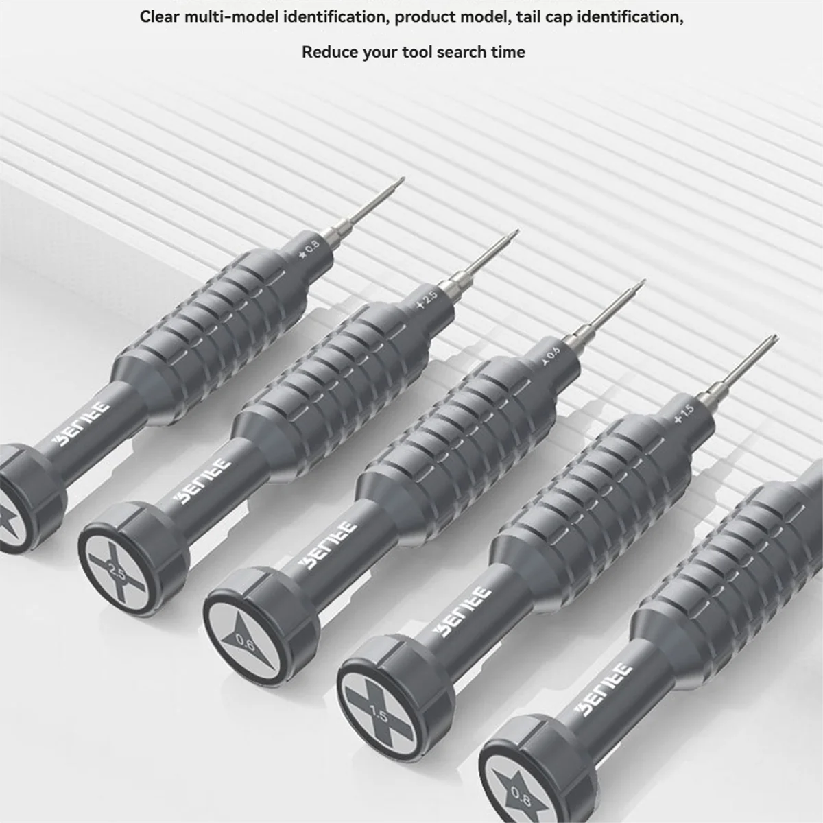 A002 RL-730A 5PCS Screwdriver Strong Magnetic Suction, Extra Hard S2 Steel Bit Repair Tools