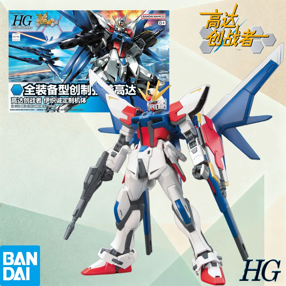 

Bandai Original HG BUILD STRIKE GUNDAM FULL PACKAGE Create A Powerful Attack on Assembly Gifts Mecha Figure Toys In Stock