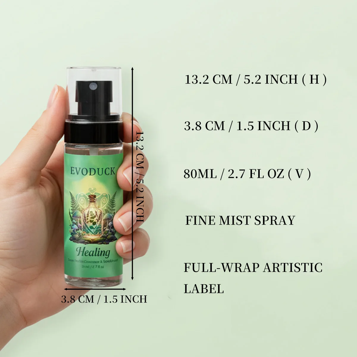 بخاخ مزيل عرق للجسم 80 مل، معطر جو، قانون الجذب، عطر شفاء، عطر طبيعي يدوم طويلاً #3