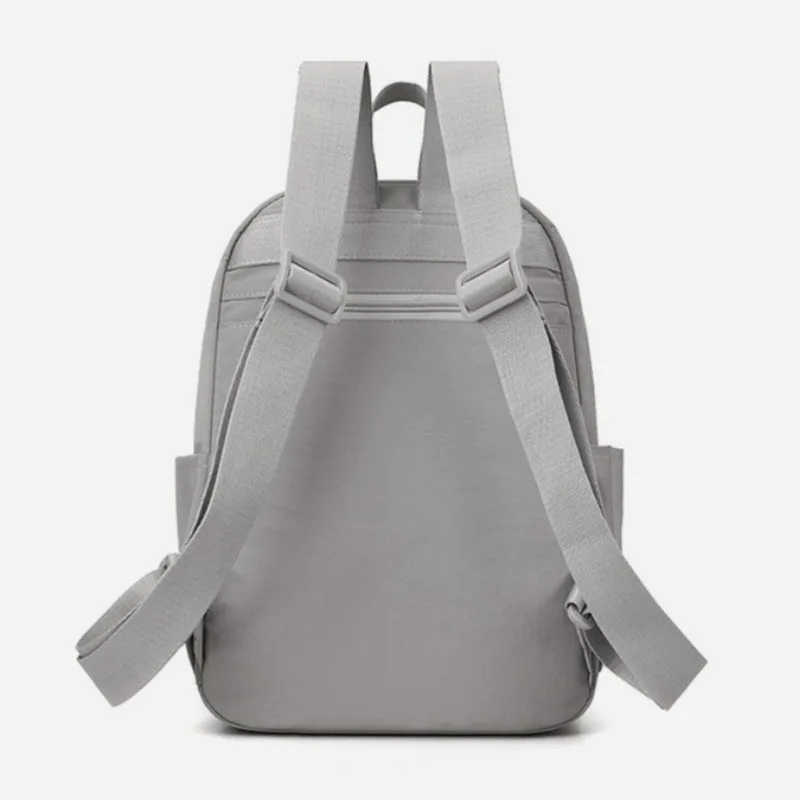 Japanese Casual Women Backpack Solid-Colour Minimalist Oxford Daypack Large Waterproof Light Travel Rucksack Students Schoolbags