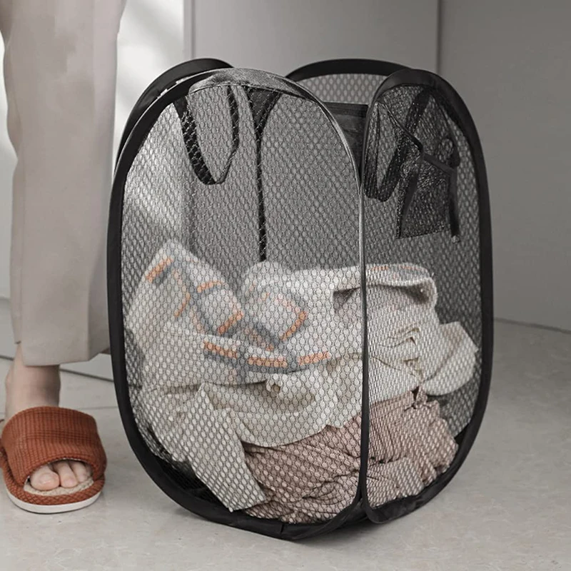 Foldable laundry basket portable breathable dirty clothes storage basket clothes storage sorting basket