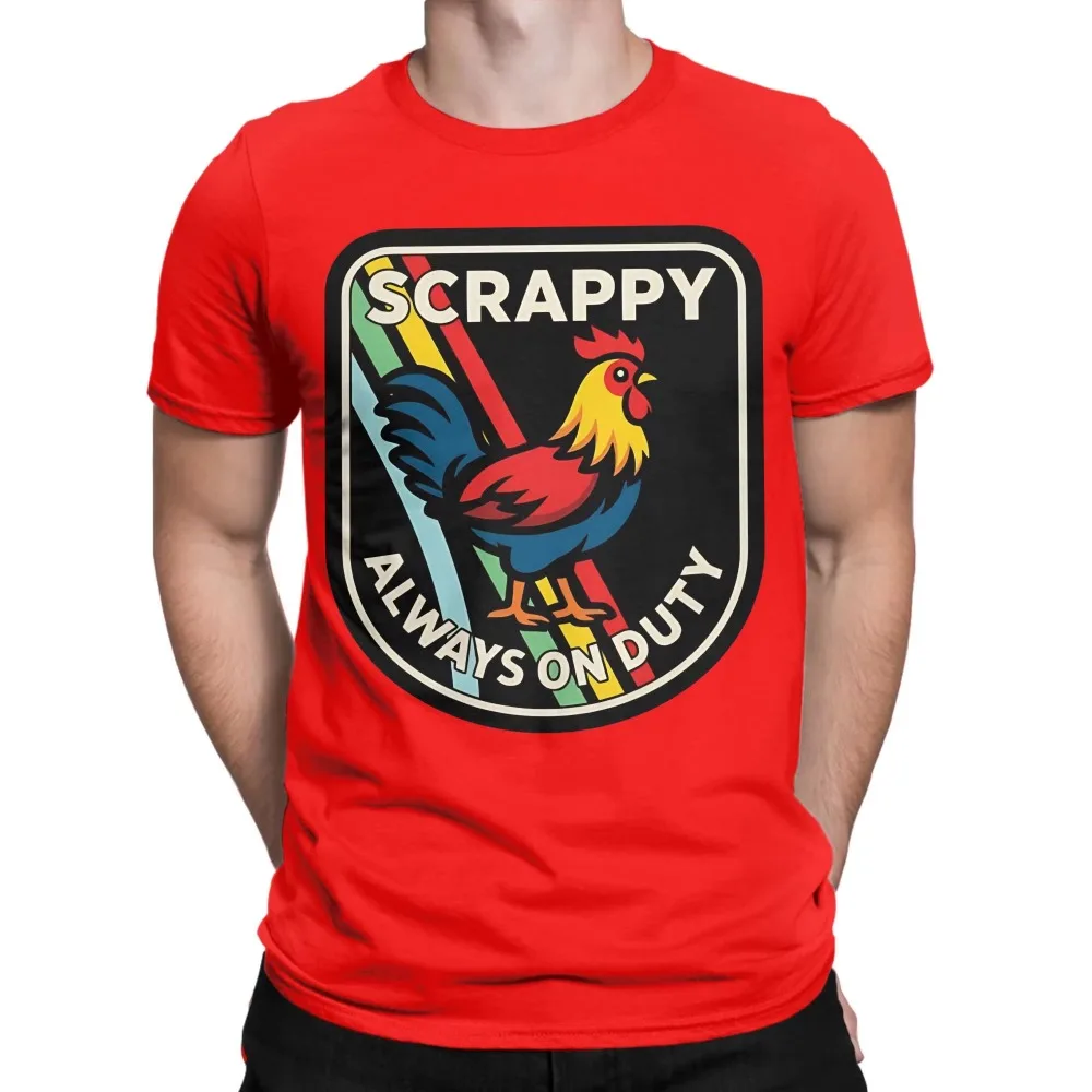 Camiseta Scrappy Rooster ARC Raiders para hombre, camiseta Crazy 100% de algodón, camiseta de manga corta con cuello redondo, camiseta Idea de regalo, camisetas 2026