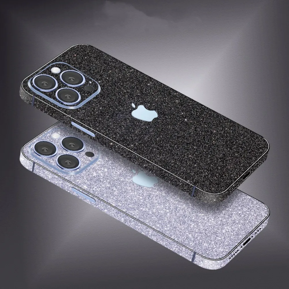 Colorful Bling Glitter Back Full Cover Camera Lens Sticker For iPhone 16 15 14 Pro Max 13 12 Mini 14Pro Protector 16ProMax Film