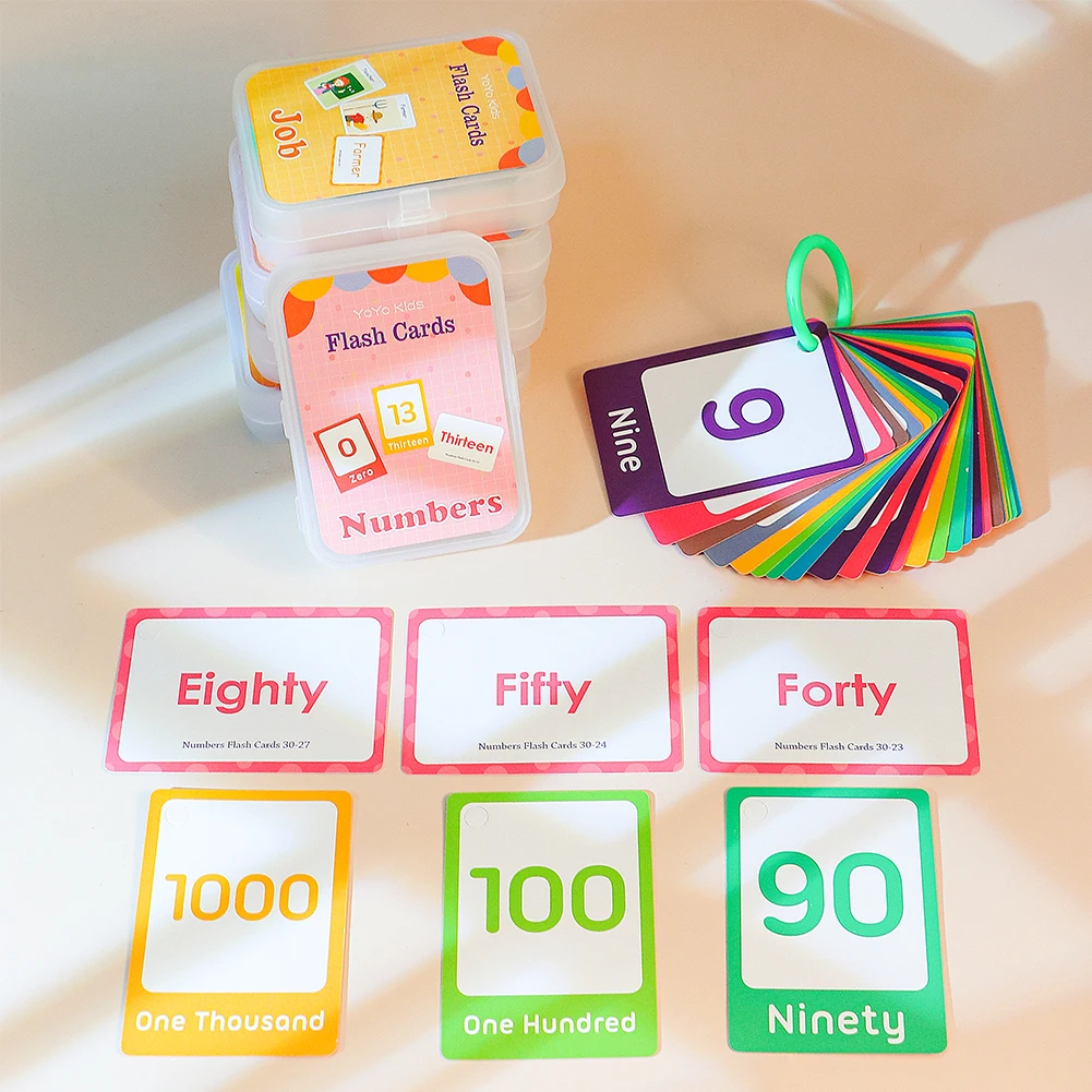 

Kids English Learning Flashcards Educational Cards Montessori Flashcards Cognitive Toys Picture Memorise Game Gifts for Children