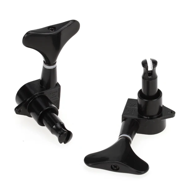 

4R Blk String Tuner Mechanical Head Adjusting Peg Keys for Electric Bass Guitars