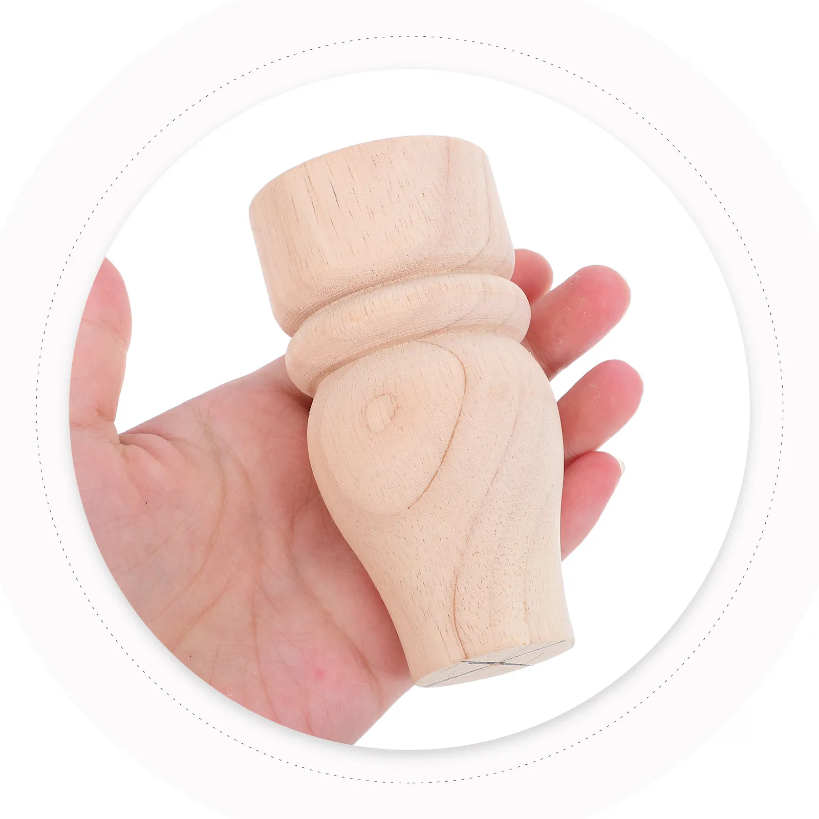 

Unfinished Bun Feet French Decorative Wood Furniture Legs Replacement Legs Wood Coffee Table Bed Cabinet Dresser