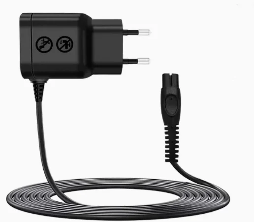 Cargador de afeitadora con enchufe europeo de 5V, adaptador de corriente seguro y estable para afeitadora eléctrica Philips OneBlade QP2824 QP2734 X3001 MG9530, 2 uds.
