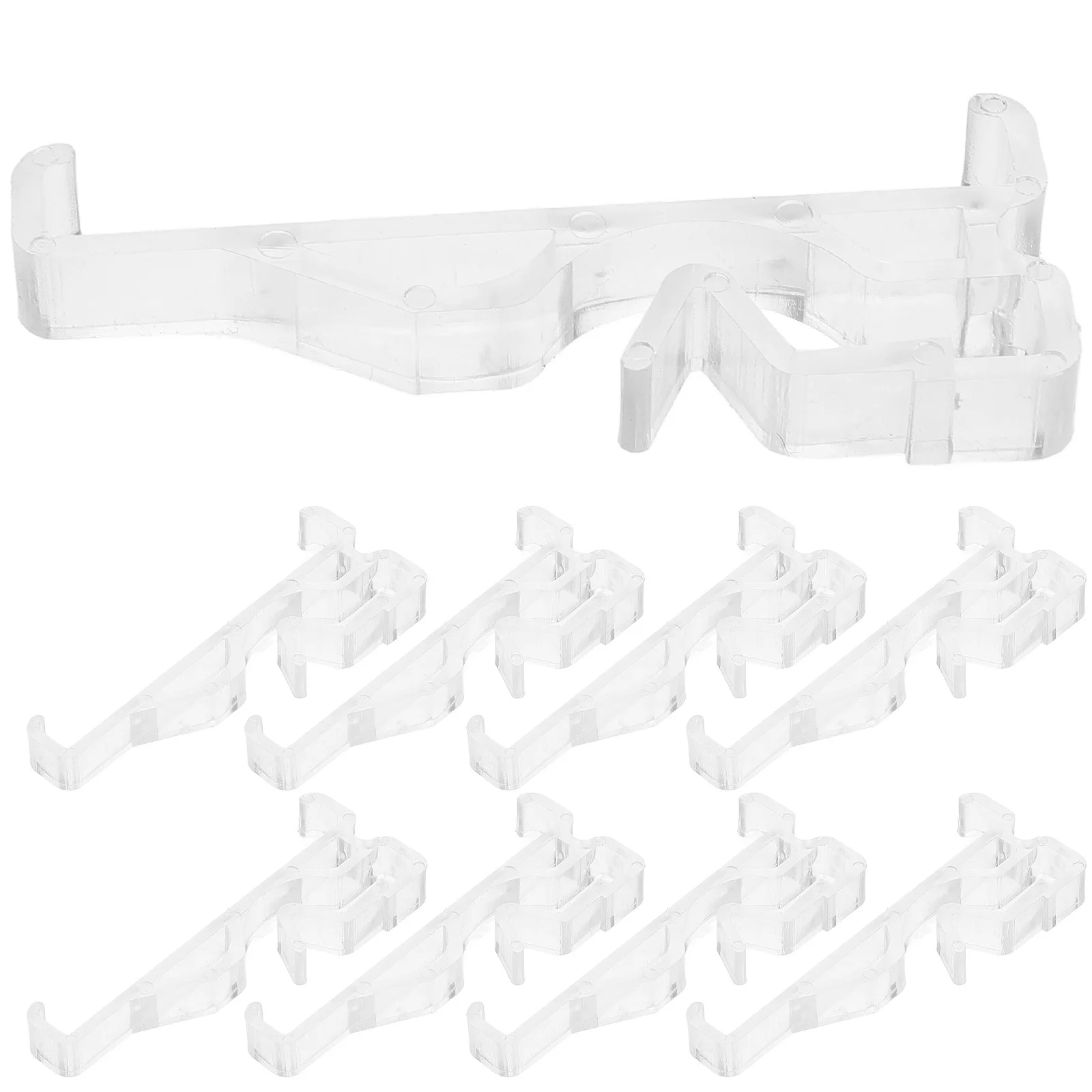 

12Pcs Blinds Hidden Valance Brackets 2-Inch Horizontal Easy Installation Space-Saving Design Shutter Replacement Parts