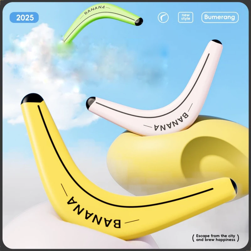 Miękki bumerang dla dzieci, dwułopatkowy w kształcie litery V, dysk do latania na zewnątrz, interaktywna zabawka sportowa dla dorosłych i dzieci, prezent dekompresyjny.