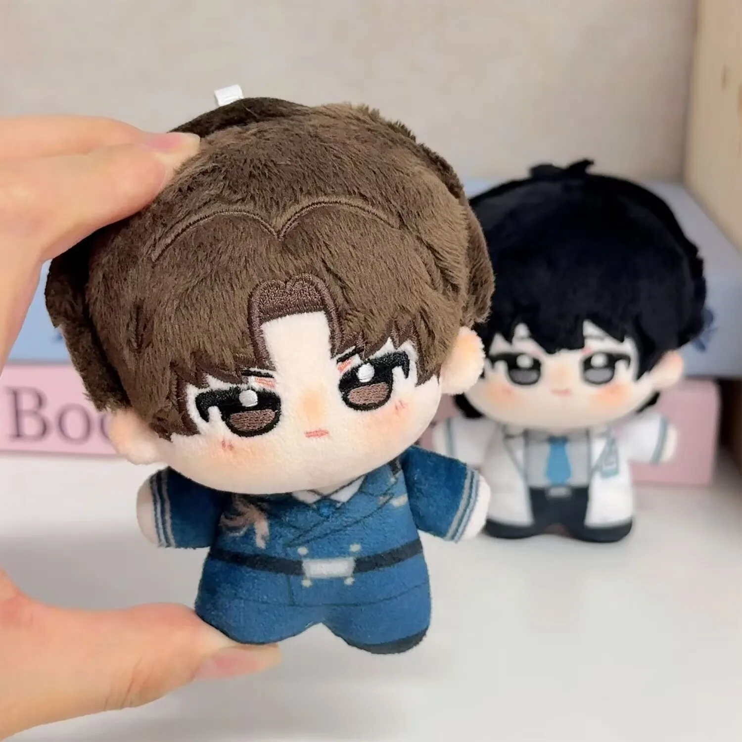 Xu Ze lu Heyang، دمية قطنية 10 سم "صلبة للإيقاف" قلادة دمية قطيفة محيطة هدية عيد ميلاد