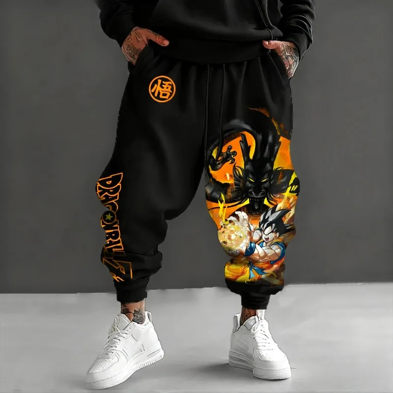 Neue Herren Herbst Winter Jogginghose Japanische Anime Dragon Ball Grafiken Hosen Harajuku Y2k Streetwear 100% Baumwolle Casual Leggings