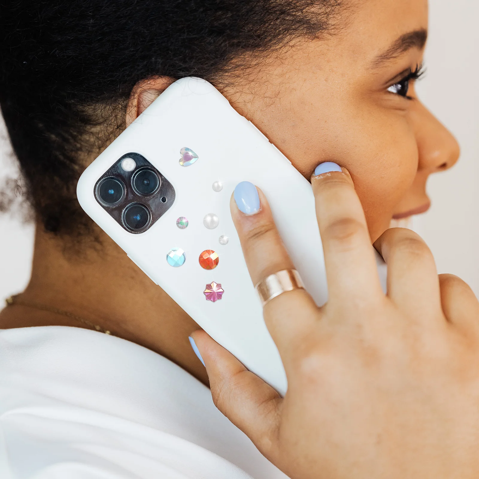 

7 Sheets Face Rhinestones Glitter Stickers Self Adhesive for Festival Halloween Party Star Body Jewels