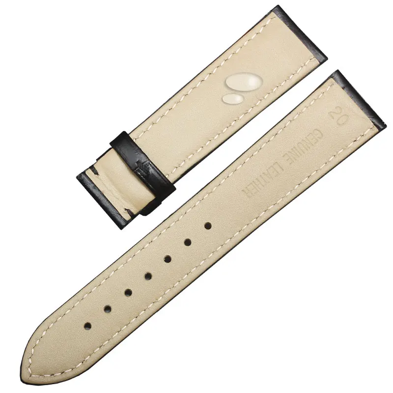حقيقية جلد البقر حزام الساعات للرجال والنساء ، التمساح نمط سوار ، 18 ، 19 ، 20 ، 21 ، 22 ، 23 مللي متر ، يصلح ل تيسو ، لونجين ، أوميغا ، ميدو