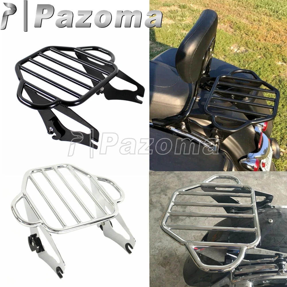 

Motorcycle Rear Rack Holder Detachable Sissy Bar Luggage Racks For Harley Touring Road King Street Glide FLHR FLHT FLHX 09-2021