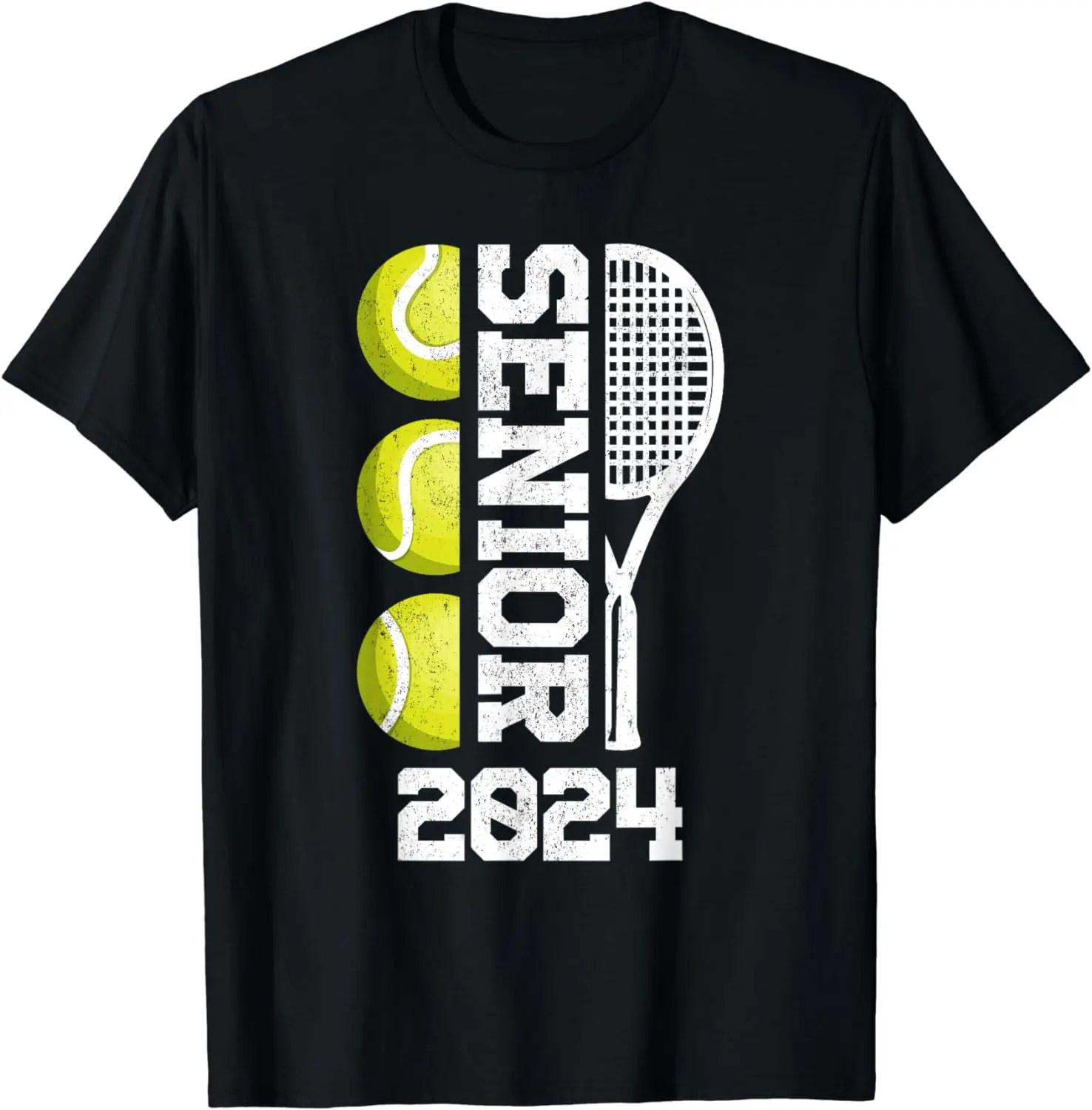 Tennis Senior 2024 Player Class of 2024 Graduation Game Day T-Shirt Graphic T Shirts  Streetwear T Shirt for Men Ropa Hombre