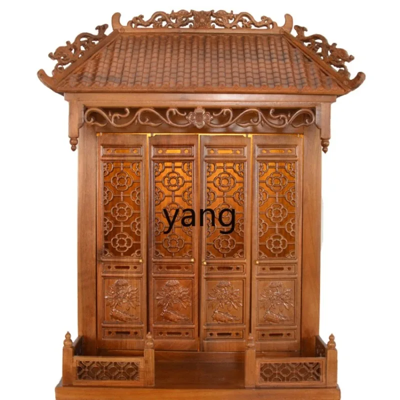 LMMAltar Household Altar Cabinet Wall-Mounted Ancestor Ancestor License Position God Position Rural Middle Hall Incense Fire