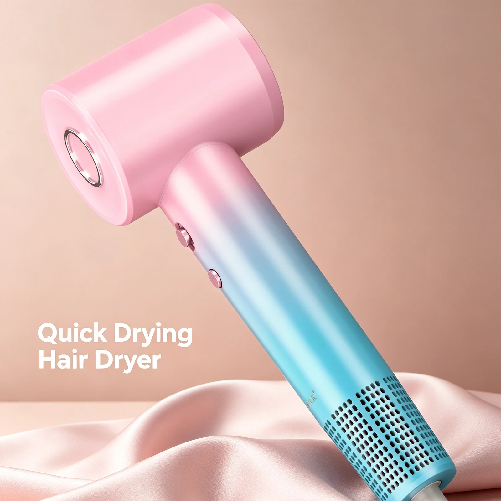 Hair Dryer High Speed Hot and Cold Wind Quick Drying Blower With Negative Ions Smooth Frizz Light Weight Electric Dryer 1500W