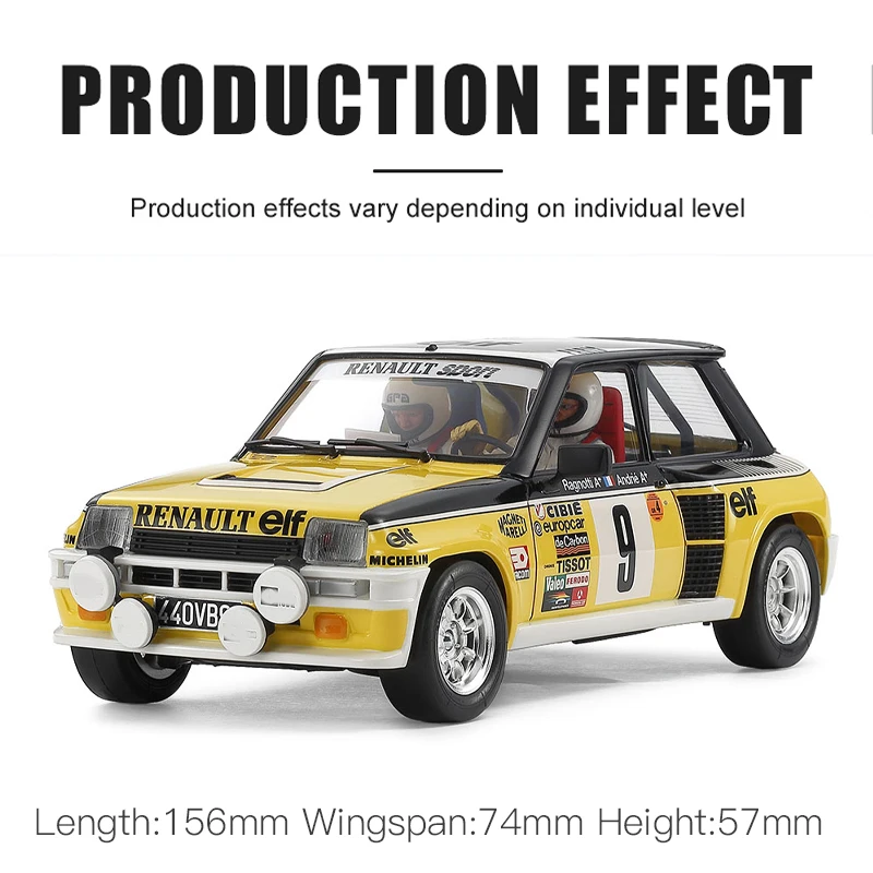 

TAMIYA пластиковый комплект модели автомобиля для сборки 24027 5 Cinq Turbo раллийный автомобиль масштаб 1/24 игрушка