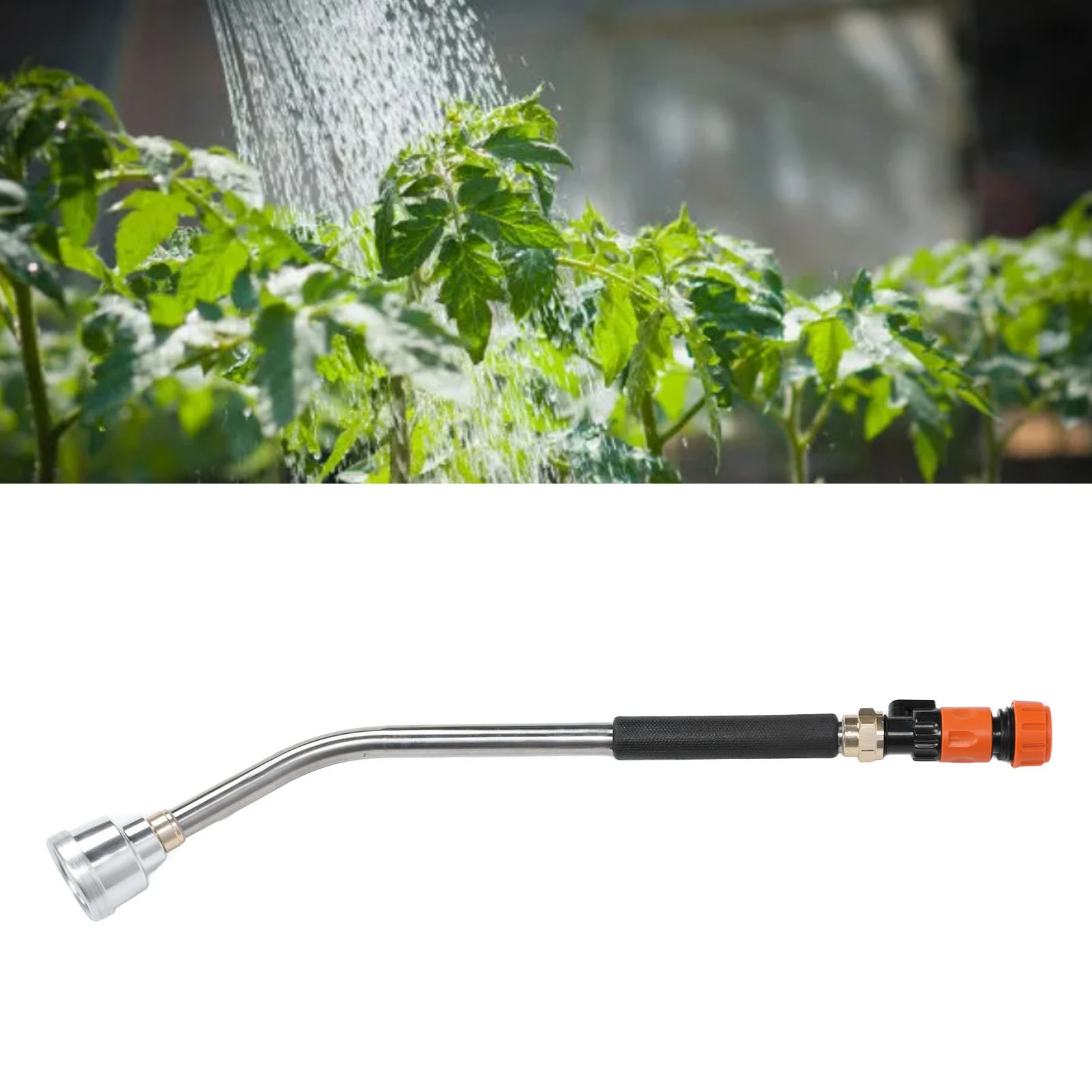Garden Hose Watering Wand Long Hose Nozzle Watering Sprayer Wand 60cm 200Mesh 3/4In Interface or 90cm 1000 Mesh 1 Inch Interface