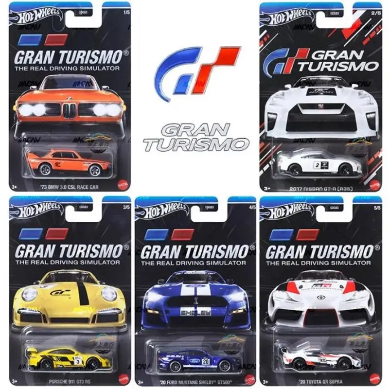 Hot Wheels Gold Label Speed and Passion Alloy Toy Car GDG83 HNR88 2024 GT Racing Retro Car Alloy Car Model