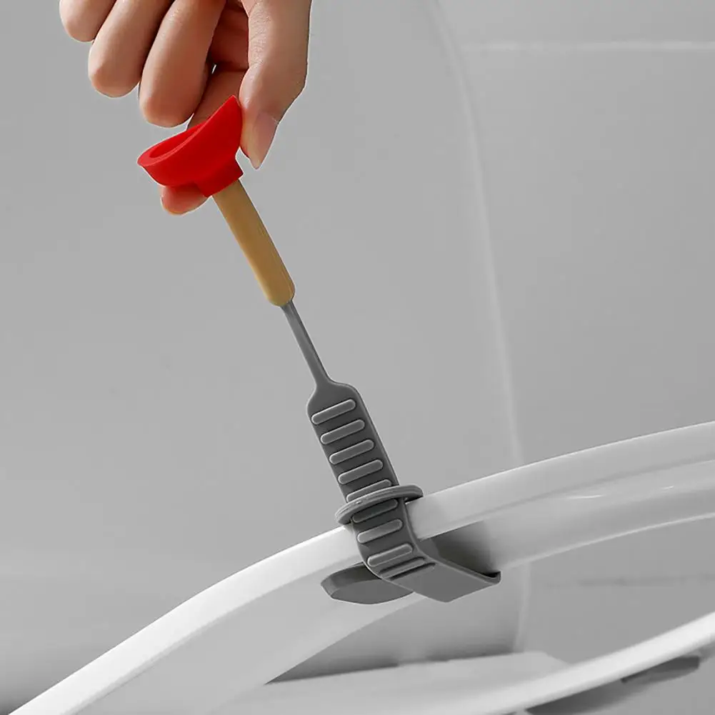 Adhesive Toilet Seat Handle Hygienic Bathroom Accessory Silicone Toilet Seat Lifter Handle No Touch Bathroom Cover for Elderly