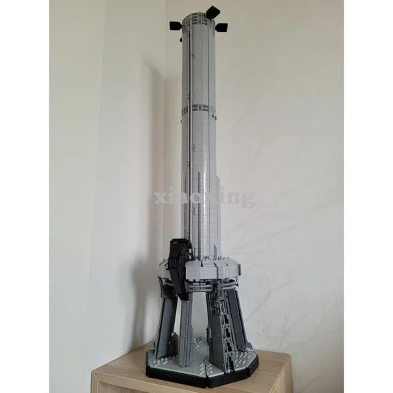 Spot MOC-149685 Spacecraft Orbital Launch Mount 2490PCS High Difficulty Model Saturn V Scale Building Block Toy Birthday Gift