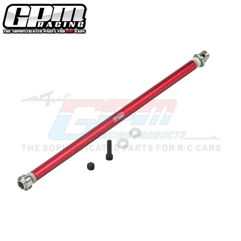 GPM Stainless Steel+Aluminum Center Drive Shaft For TRAXXAS 1/10 Rustler 4X4 Vxl