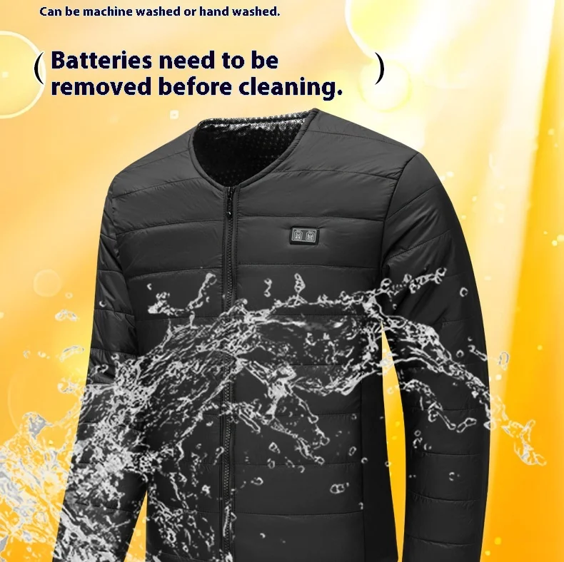 เสื้อคลุมอุ่นอัจฉริยะสำหรับผู้ชาย ฤดูหนาว 2025 22 โซนควบคุมความร้อน ระบบควบคุมคู่ เสื้อแจ็คเก็ตไฟฟ้า เสื้อกั๊กผ้าฝ้ายกันหนาว สำหรับใส่ในบ้านและนอกบ้าน