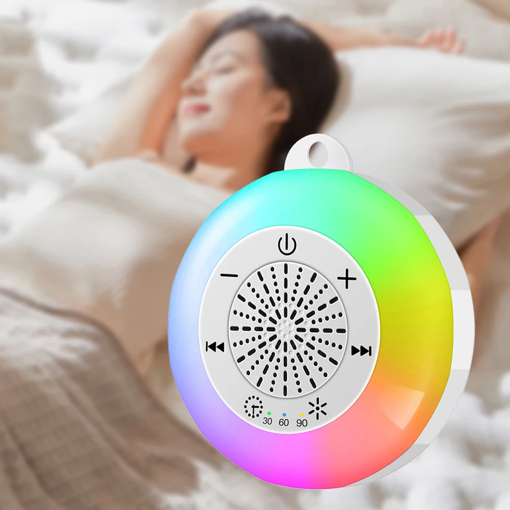 Baby White Noise Machine 22 Sounds Baby Sleep Sound Player 7 Colour Night Light Baby Sleep Sound Machine for Sleeping Relaxation