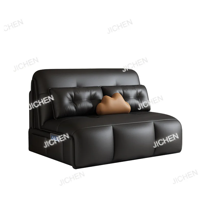 

Electric sofa bed Small apartment Home living room Single double foldable Sitting and sleeping Multi-functional overnight Smart