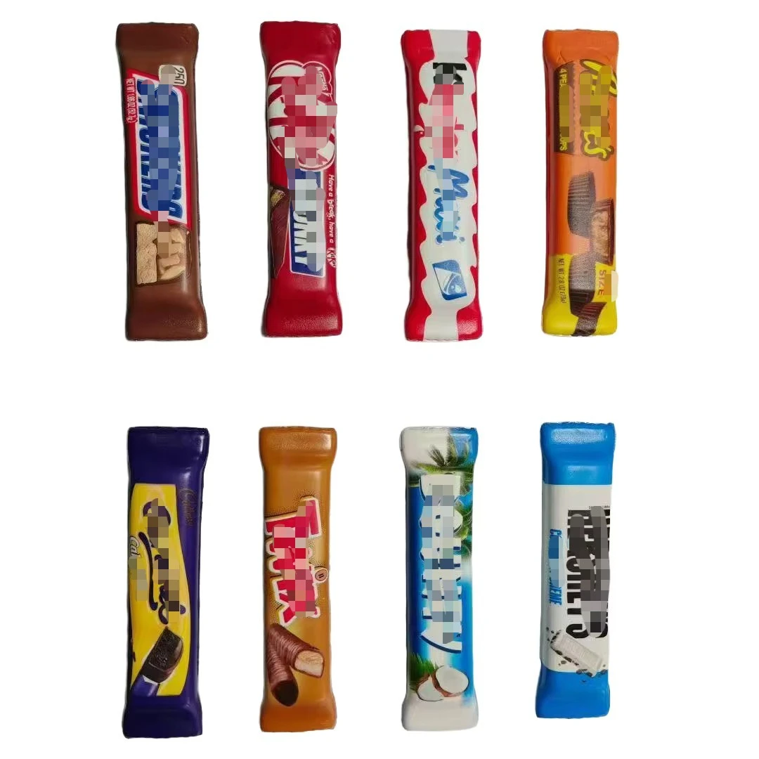 1/4 Pcs Squeezable Simulated Chocolate Candy Toy with Slow Rebound Creative Design Soft Candy Texture Stress Relief Toy
