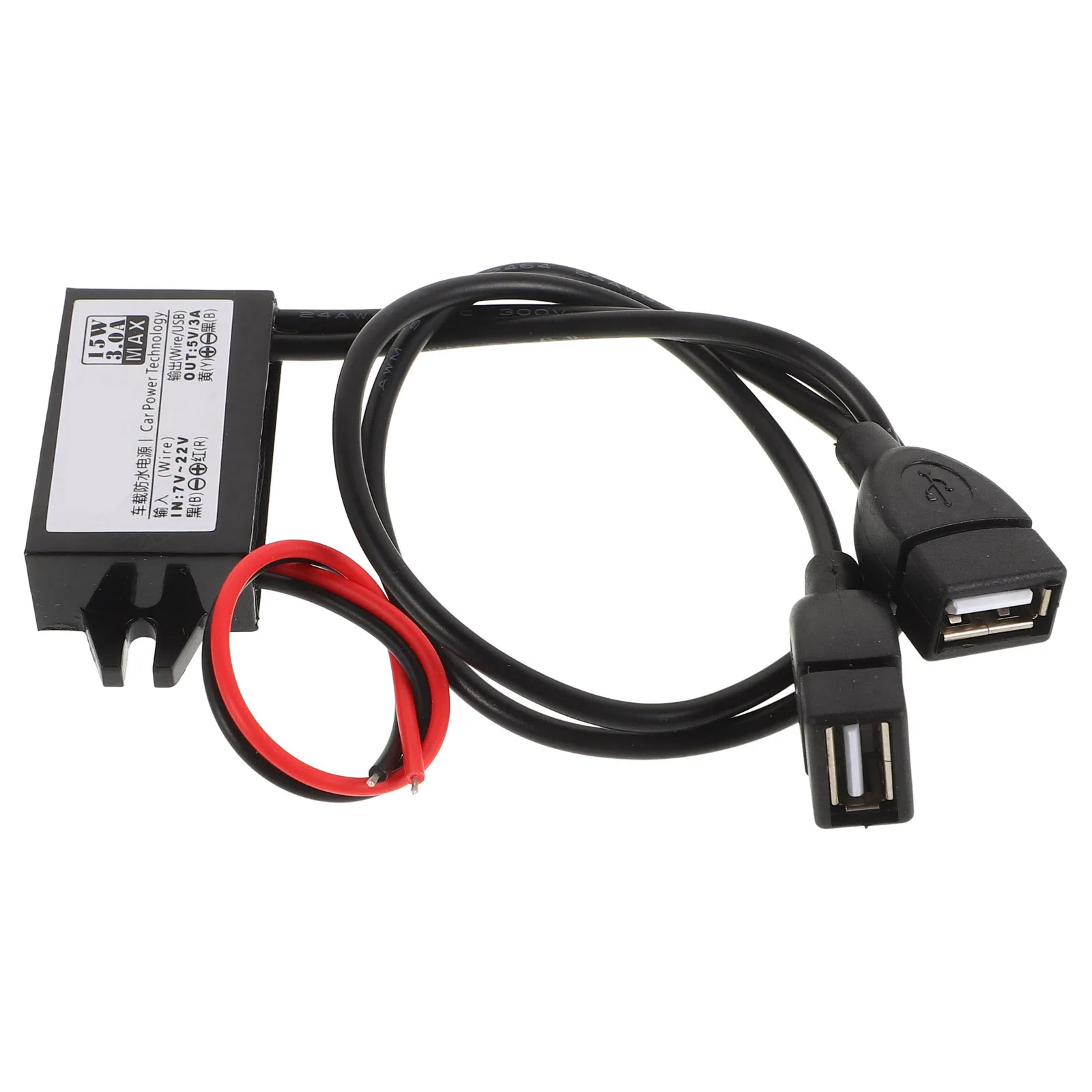 

Dual Usb Car Power Adapter 12V To 5V 3A Voltage Step Down Converter For Car Electronics Dash Cam Navigation Power Supply Module