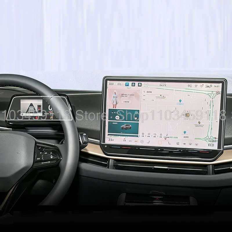 ل Volkswagen VW ID3 ID4/ID.3 ID.4 2025 2026 12.9 بوصة الملاحة نظام تحديد المواقع ولوحة القيادة 5.3 بوصة حماية فيلم الزجاج المقسى #3