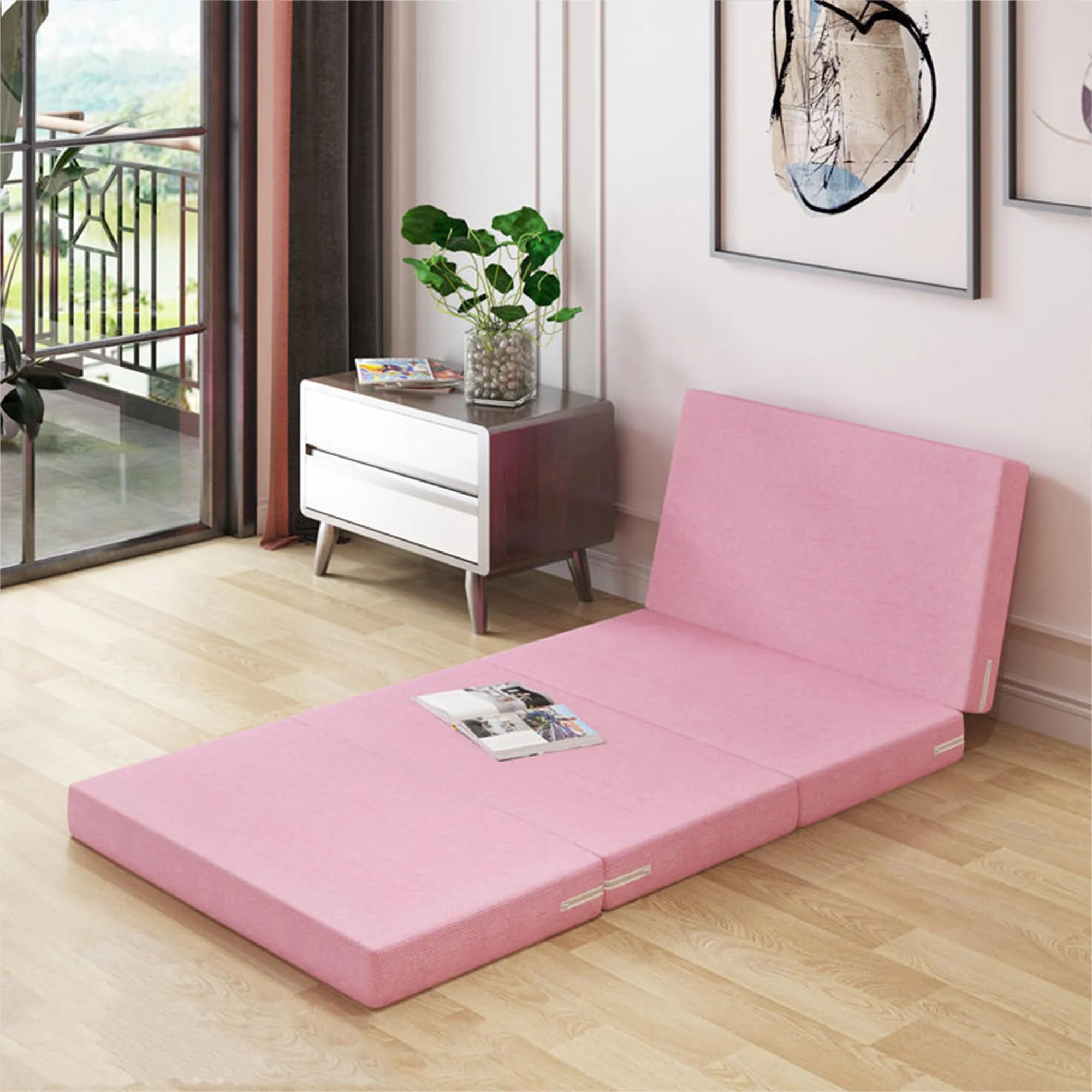 Faltbare Schwamm-Matratzen, Einzelbett-Möbel, Memory-Schaum-Faltmatratze für Büro, Mittagspause, einfache Matte, Tatami-Yoga-Matte