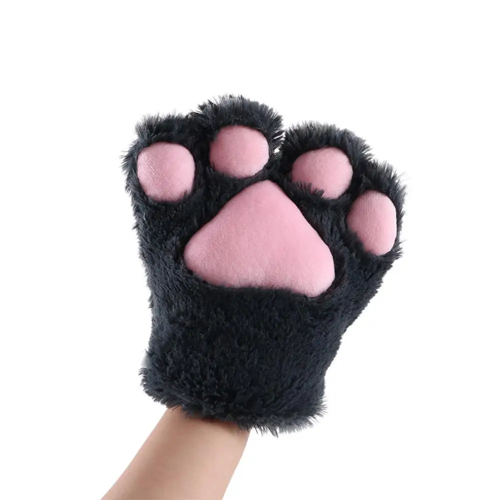 New For Women Fluffy Cute Cat Claw Gloves Plush Paw Mittens Anime Cosplay Gloves