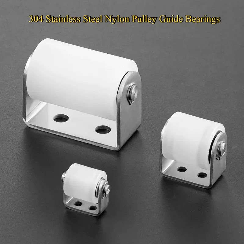 Nylon Pulley Guide Bearings 304 Stainless Steel 20x20-48x150mm Directional Track Wheels