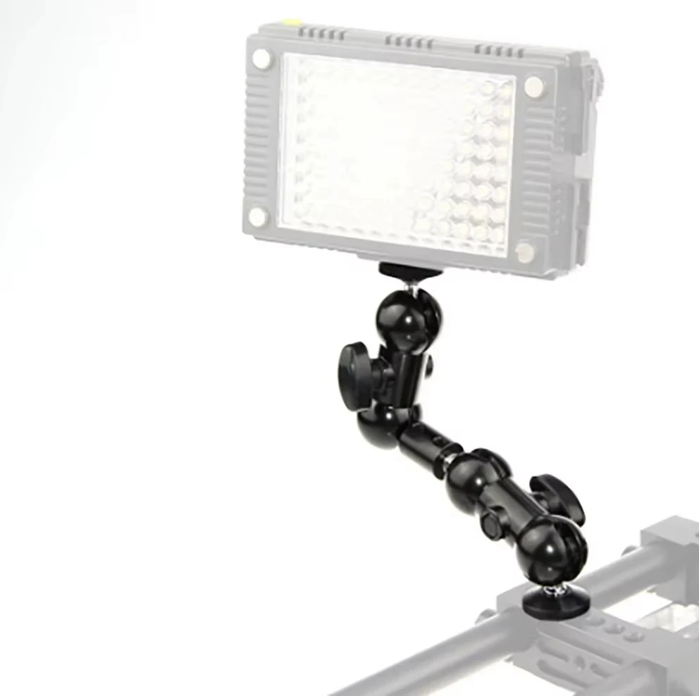 Aluminium 360 °   Adaptateur 1/4 ", support de bras magique articulé pour trépied de moniteur de caméra, adaptateur 1/4-20, unité d'adaptateur 1/4