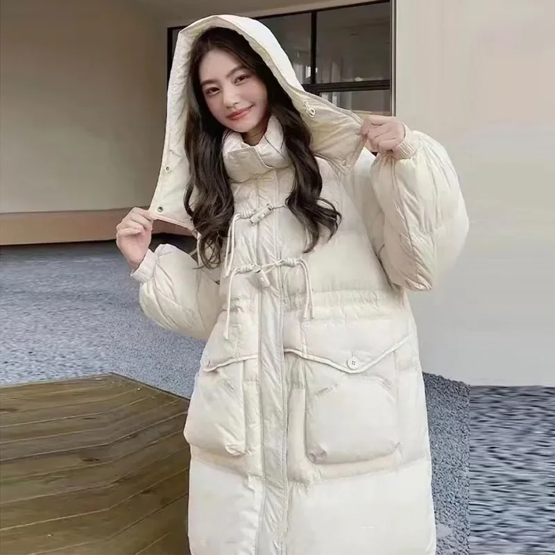 

Women's Models Fall Winter Coat Jacket Down Jacket Duck Down Long Models Hooded Thicken Warm Personalized Comfortable Versatile