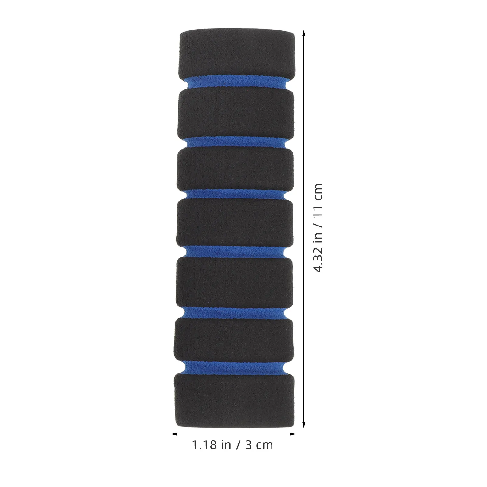 2Pair Handlebar Grip Sponge Non-Slip Shockproof Comfortable Cover for Bike Racing Mountain Cruiser Scooter Blue