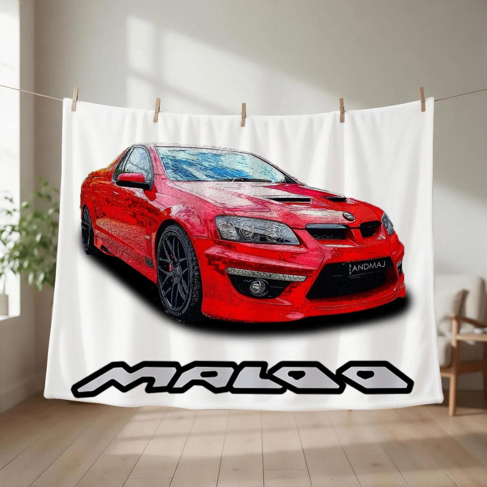 Sting Red VE HSV Maloo Throw Blanket couch cozy soft plush fuzzy picnic outdoor blanket