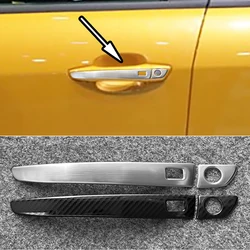Accessories For Jeep Avenger 2023 2024 2025 Silver Door Handle Cover Trim Sticker Moulding Auto Parts