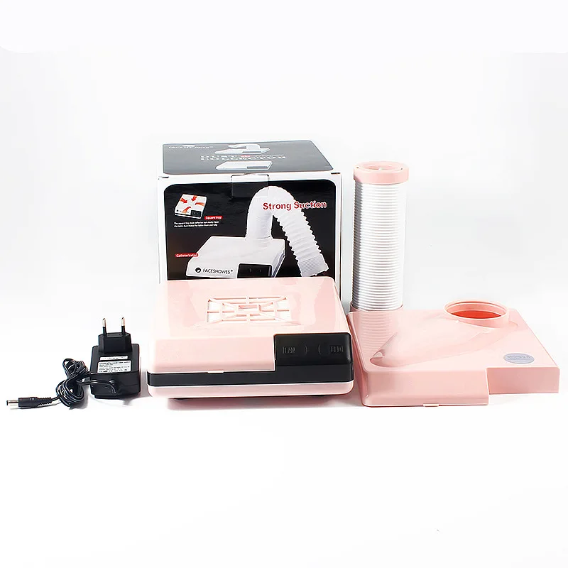 

ANBADUBA 60W Double Use Nail Dust Collector Retractable Elbow Design Nail Dust Extractor Fan Nail Vacuum Cleaner With Tube