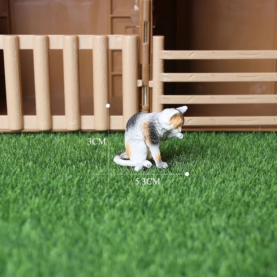 JOKFEICE Perzische Kattenfiguur – Realistisch, Geel, 18 Cm, Educatief Speelgoed Voor Kinderen Vanaf 3 Jaar, Ideaal Voor Dierenthemafeestjes En Wetenschapsprojecten
