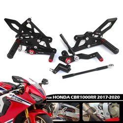 CBR1000RR Rearset Footpeg Motorcycle Adjustable Footrest Rearset Rider Foot Pegs For HONDA 2017 2018 2019 2020 Accessories